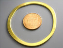 Large 53mm Gold Plated Circle Links - 2 pcs - Pim's Jewelry Supplies