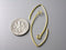 10 pcs of Elongated 36mm Gold Plated Brass Ear Wire - Pim's Jewelry Supplies