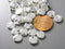 Bright Silver Plated Tiny Disc - 10 pcs - Pim's Jewelry Supplies