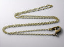 Necklace - Antiqued Brass - Flatten Links - 2mm x 1.5mm - Choose your length - Pim's Jewelry Supplies