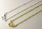 Necklace - Gold Plated - 2mm x 1.5mm - Flatten Links - 18 inches - 5 Necklaces - Pim's Jewelry Supplies
