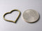 Antique Bronze Plated Brass Heart Charm - 6 pcs - Pim's Jewelry Supplies
