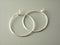 20mm Silver Plated Hoop Earrings - 20 pcs - Pim's Jewelry Supplies