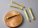 Contemporary Linking Bar Charm, Gold Plated - 30 pcs - Pim's Jewelry Supplies