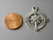 Antique Silver Compass Pendants - 3 pcs - Pim's Jewelry Supplies