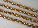 10-Feet 4mm Antique Copper Rollo Chain - Pim's Jewelry Supplies