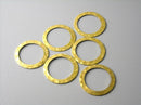 Textured Raw Brass Connectors - 10 pcs - Pim's Jewelry Supplies