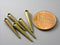 Antique Bronze Plated Spike Charms - 22mm - 6 pcs - Pim's Jewelry Supplies