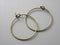 20mm Antique Bronze Plated Hoop Earrings - 20 pcs - Pim's Jewelry Supplies