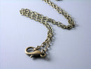 Fine Textured Antiqued Brass Chain, 2mm x 2.6mm - Choose your length -1 necklace - Pim's Jewelry Supplies