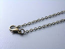 Fine Textured Antiqued Brass Chain, 2mm x 2.6mm - Choose your length -1 necklace - Pim's Jewelry Supplies