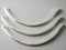 Linking Curved Bars, Silver Plated - 4 pcs - Pim's Jewelry Supplies