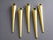 Spike Charm - Gold Plated - 34mm - 6 pcs - Pim's Jewelry Supplies