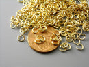 4mm KC Gold Plated Open Jump Rings - 100 pcs - Pim's Jewelry Supplies