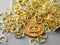 6mm KC Gold Plated Open Jump Rings - 100 pcs - Pim's Jewelry Supplies