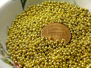 Gold Plated Brass Seed Bead, 2.4mm - 100 pcs - Pim's Jewelry Supplies