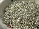 Bright Silver Plated Brass Seed Bead, 2.4mm - 100 pcs - Pim's Jewelry Supplies