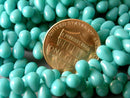 Czech Glass - Teardrop - Turquoise - 6mm x 4mm - 1 Strand (100 pcs) - Pim's Jewelry Supplies