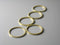 Links - Raw Brass - Circle - Choose your size - 12mm / 25mm - Pim's Jewelry Supplies