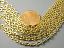 KC Gold Plated Chain (4mm x 3mm) -10 feet - Pim's Jewelry Supplies
